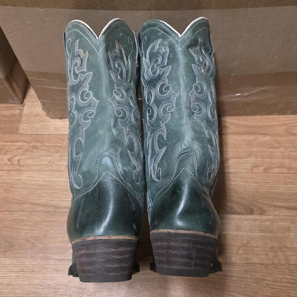 Ariat Western Cowboy Boots Womens Size 7.5 Green Teal - Picture 4 of 8